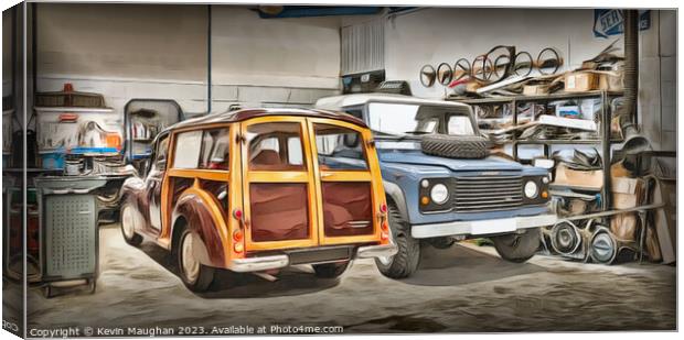 Vintage Car Restoration: Reviving Automotive Histo Canvas Print by Kevin Maughan
