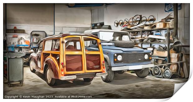 Vintage Car Restoration: Reviving Automotive Histo Print by Kevin Maughan