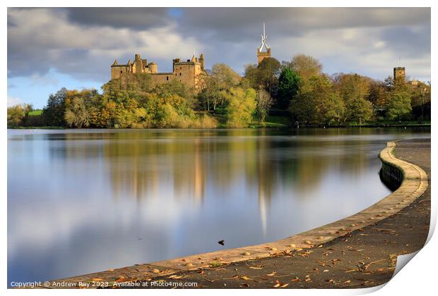 Autumn at Linlithgow Print by Andrew Ray