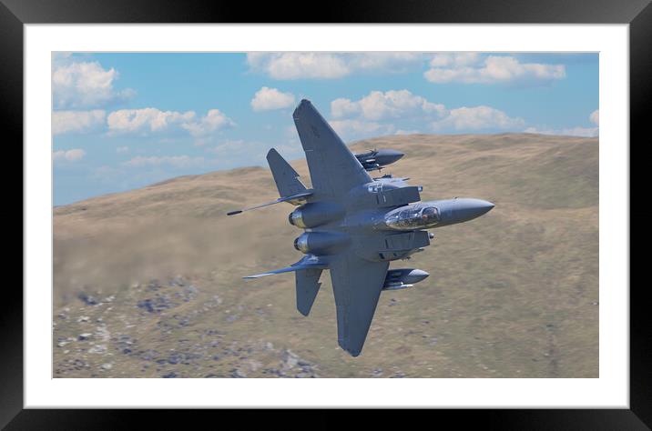 F15 Strike Eagle Framed Mounted Print by Rory Trappe