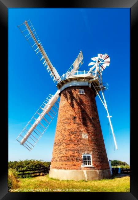 Horsey Wind pump Norfolk Framed Print by Craig Yates
