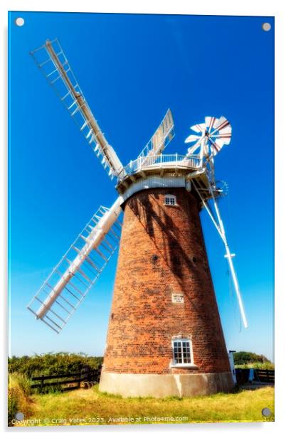 Horsey Wind pump Norfolk Acrylic by Craig Yates