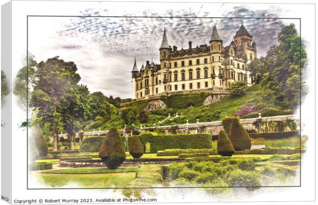 Dunrobin Castle Canvas Print by Robert Murray