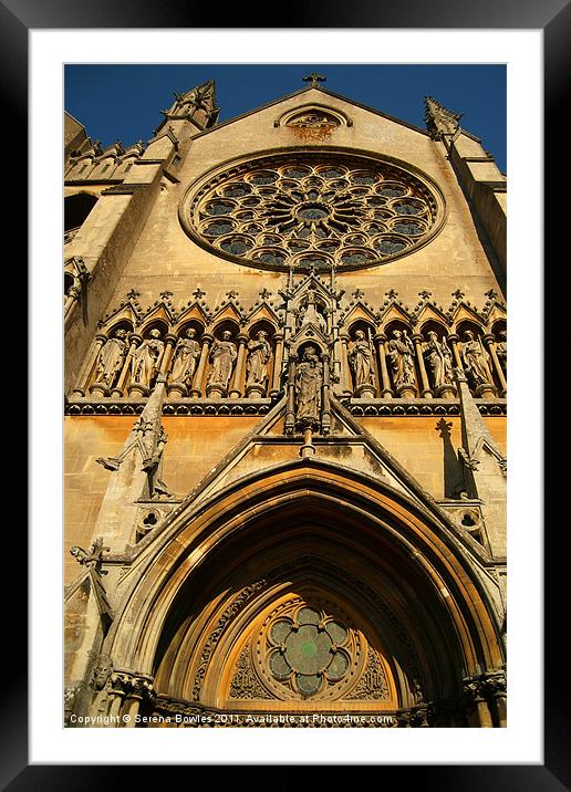 Arundel Cathedral Entrance Framed Mounted Print by Serena Bowles