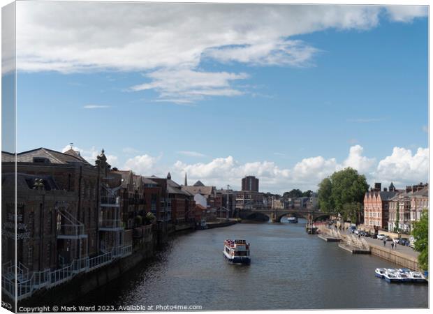 The River Ouse in York. Canvas Print by Mark Ward