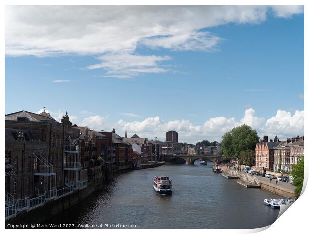The River Ouse in York. Print by Mark Ward