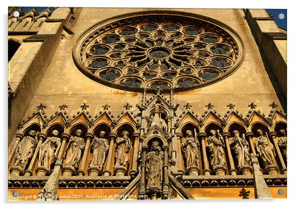Arundel Cathedral Entrance Acrylic by Serena Bowles