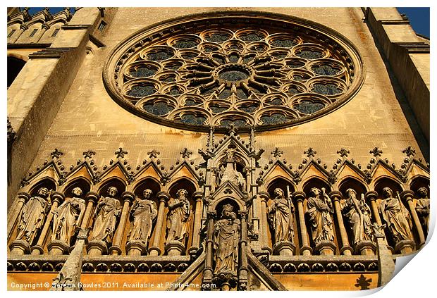 Arundel Cathedral Entrance Print by Serena Bowles