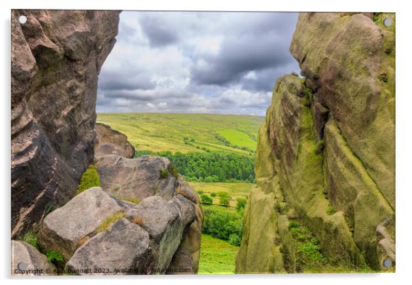 Looking through Ramshaw Rockes Acrylic by Alan Dunnett