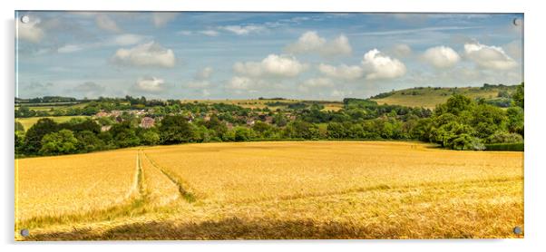 Golden Barley Acrylic by Malcolm McHugh