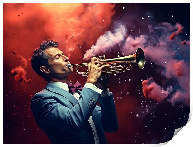 Blow Your Own Trumpet Print by Steve Smith