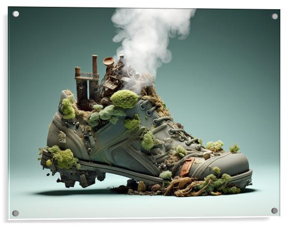 Carbon Footprint Acrylic by Steve Smith