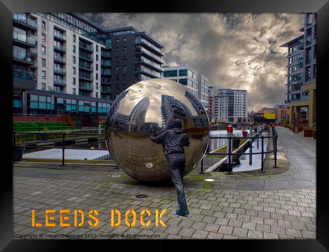 Leeds Dock Framed Print by Alison Chambers