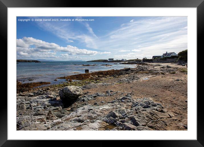 Borthwen Beach, Rhoscolyn, Anglesey  Framed Mounted Print by Derek Daniel
