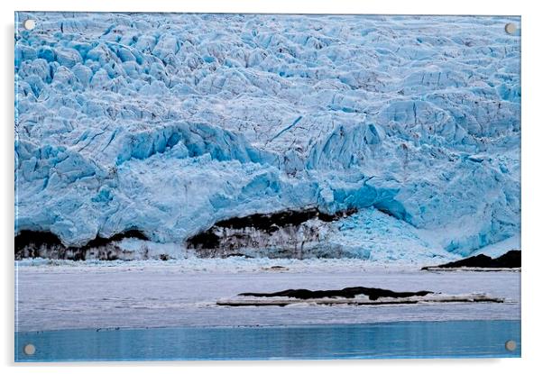 Arctic Ice Blue Glacier on Spitsbergen Svalbard Acrylic by Martyn Arnold