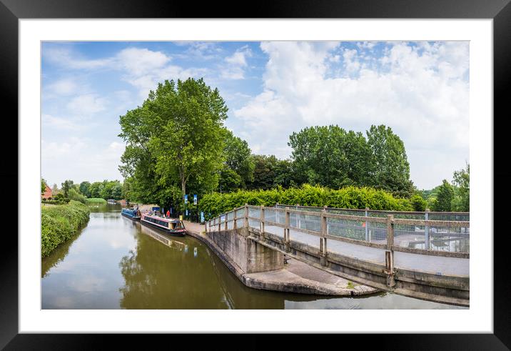Overlooking the Trent and Mersey canal Framed Mounted Print by Jason Wells