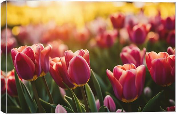 Tulips Canvas Print by CC Designs