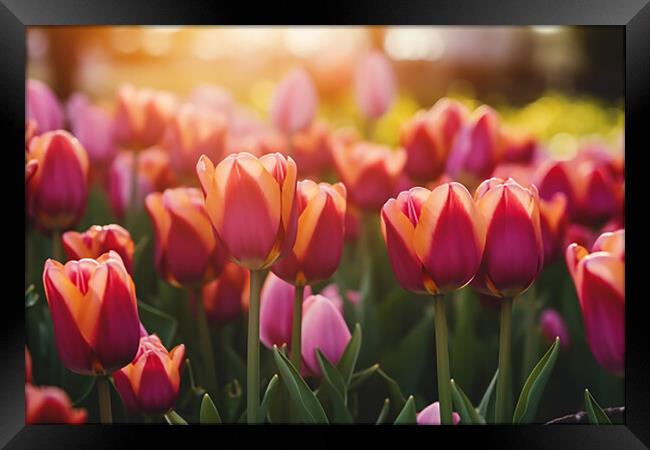 tulips Framed Print by CC Designs