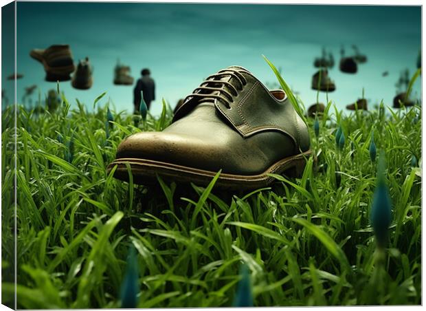 Dont Let The Grass Grow Under Your Feet Canvas Print by Steve Smith