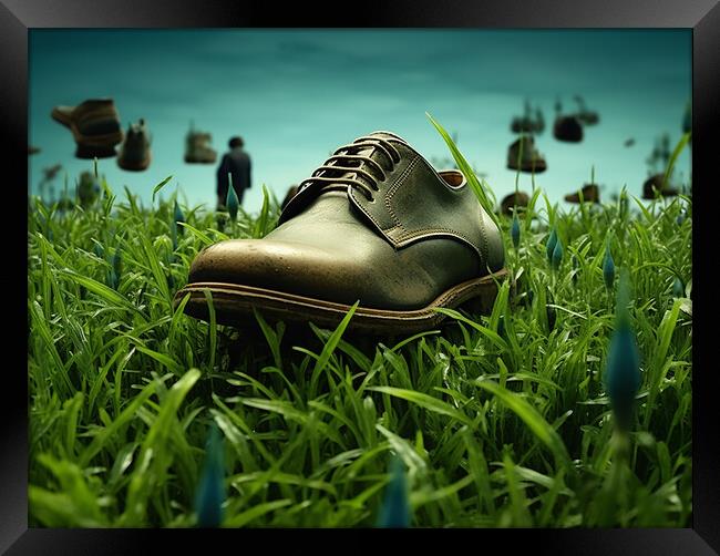 Dont Let The Grass Grow Under Your Feet Framed Print by Steve Smith