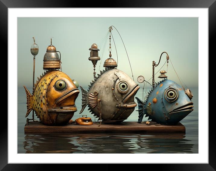 Different Kettle Of Fish Framed Mounted Print by Steve Smith