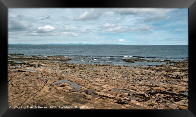 Serene Seascape on Moray Firth Framed Print by Tom McPherson