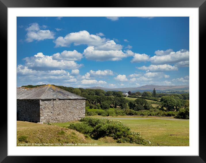 Dartmoor England. Looking towards Sheepstor Framed Mounted Print by Roger Mechan
