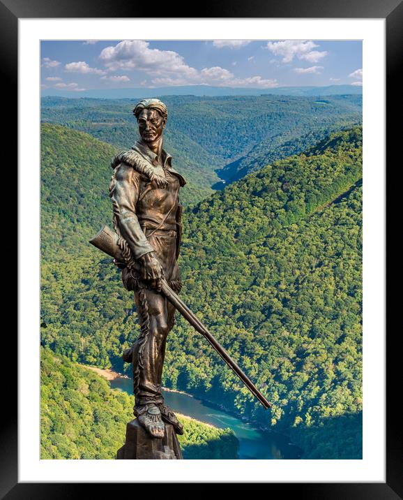 View from Overlook in Snake Hill WMA in WV Framed Mounted Print by Steve Heap