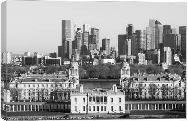 "A Timeless Encounter: University of Greenwich and Canvas Print by Paul Chambers