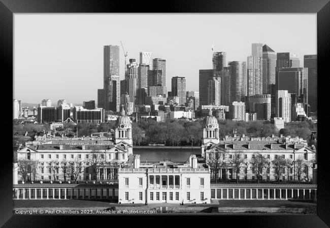 "A Timeless Encounter: University of Greenwich and Framed Print by Paul Chambers