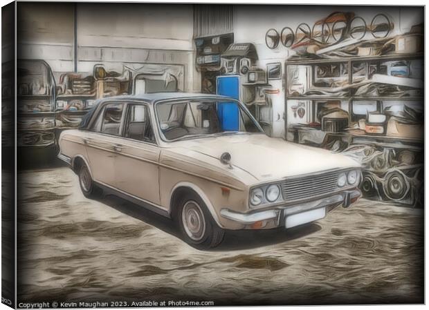 Timeless Elegance: The 1973 Humber Sceptre Canvas Print by Kevin Maughan