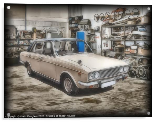 Timeless Elegance: The 1973 Humber Sceptre Acrylic by Kevin Maughan