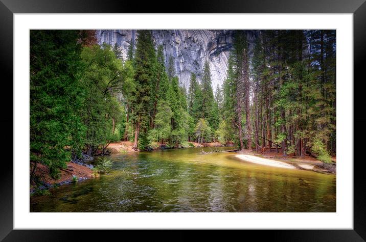 Merced Meander Framed Mounted Print by Gareth Burge Photography