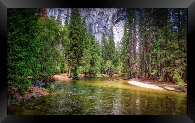 Merced Meander Framed Print by Gareth Burge Photography