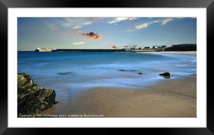 "Shimmering Reflections: A Coastal Oasis" Framed Mounted Print by Tom McPherson