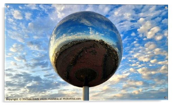 Mirror Ball Blackpool Acrylic by Michele Davis