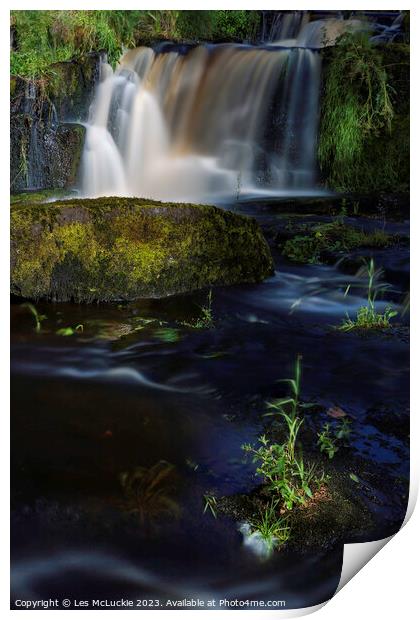 Waterfall  Print by Les McLuckie