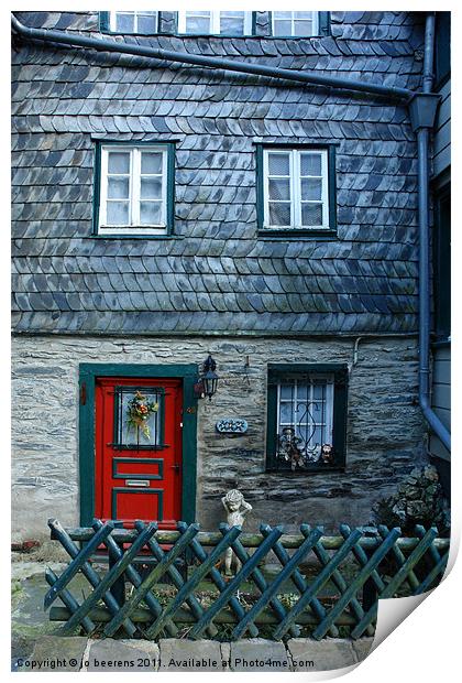 red door Print by Jo Beerens