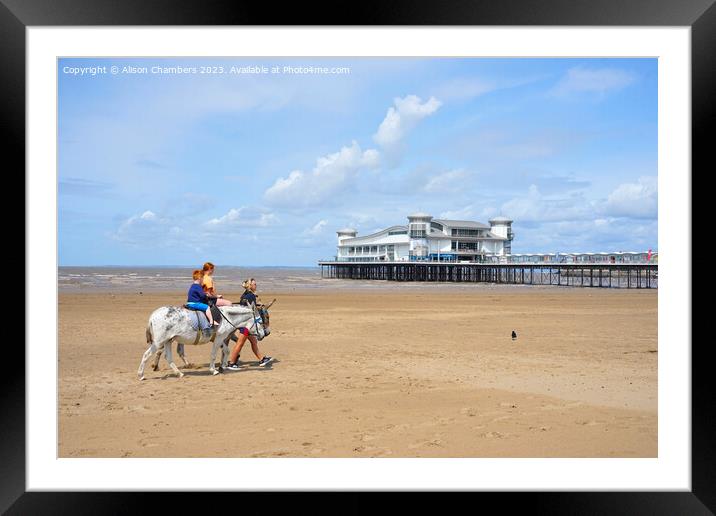 Weston Super Mare Framed Mounted Print by Alison Chambers