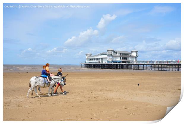 Weston Super Mare Print by Alison Chambers