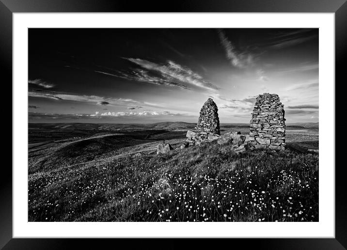 "Ethereal Pinnacles: A Serene Yorkshire Landscape" Framed Mounted Print by Jim Round