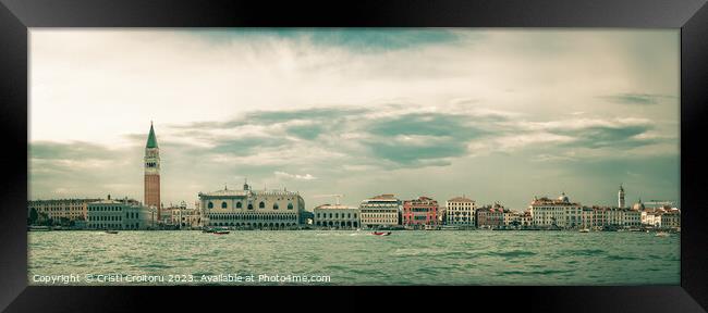 Grand Canal in Venice, Italy. Framed Print by Cristi Croitoru