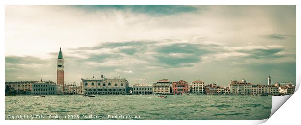 Grand Canal in Venice, Italy. Print by Cristi Croitoru