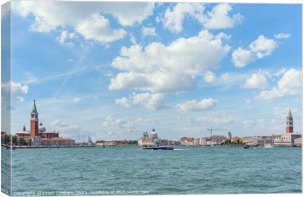 Grand Canal in Venice, Italy. Canvas Print by Cristi Croitoru