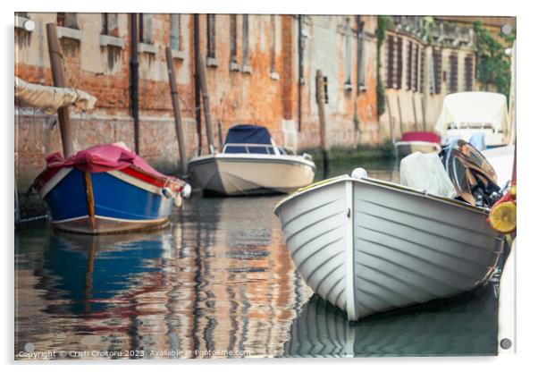 Picturesque Scene from Venice. Acrylic by Cristi Croitoru