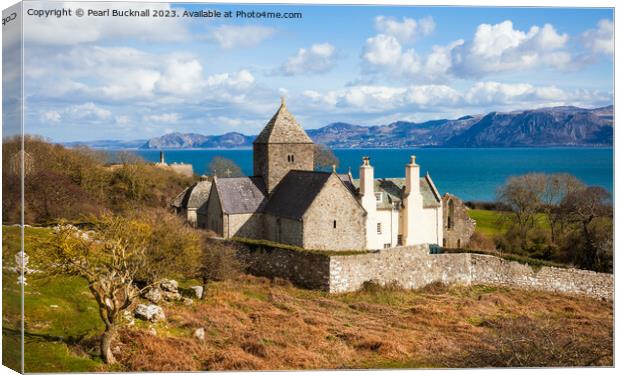 Penmon Priory Anglesey Canvas Print by Pearl Bucknall