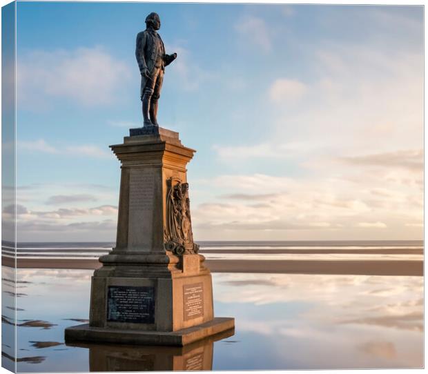 Captain Cook Statue Whitby Dreams Canvas Print by Tim Hill