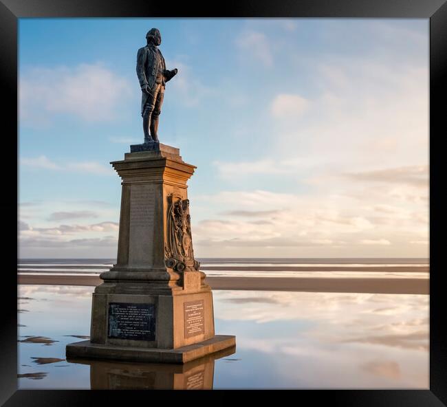 Captain Cook Statue Whitby Dreams Framed Print by Tim Hill