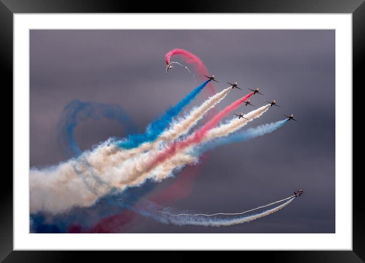 The Reds, White and Blue Framed Mounted Print by Gareth Burge Photography