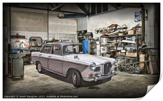 "Timeless Elegance: 1969 Wolseley 16/60" Print by Kevin Maughan